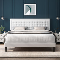 Chadwick tufted button upholstered shop platform bed